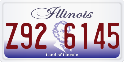 IL license plate Z926145
