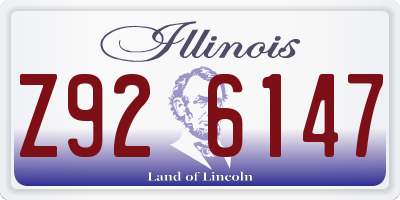 IL license plate Z926147