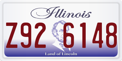 IL license plate Z926148