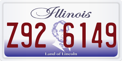 IL license plate Z926149