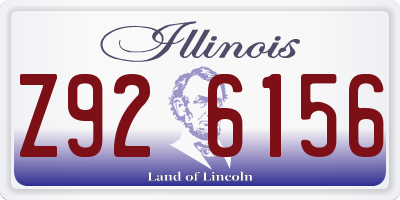 IL license plate Z926156