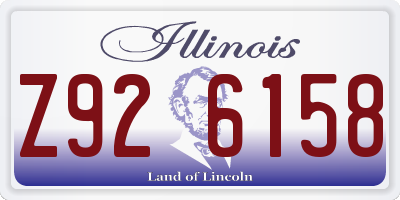 IL license plate Z926158