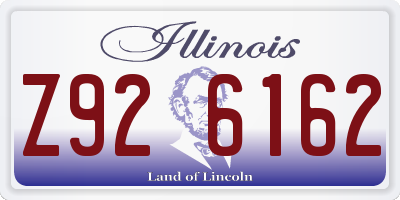 IL license plate Z926162