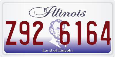 IL license plate Z926164
