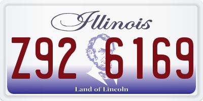 IL license plate Z926169