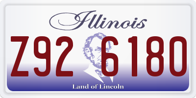 IL license plate Z926180