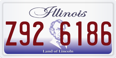 IL license plate Z926186