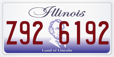 IL license plate Z926192