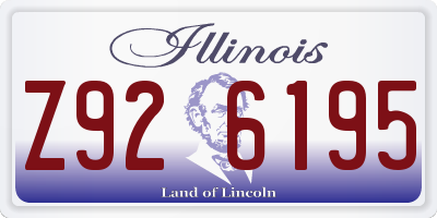IL license plate Z926195
