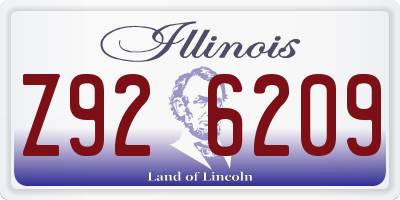 IL license plate Z926209