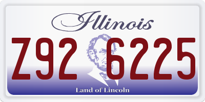 IL license plate Z926225
