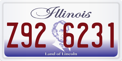IL license plate Z926231