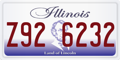 IL license plate Z926232