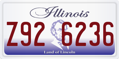 IL license plate Z926236