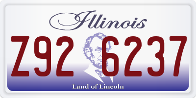 IL license plate Z926237