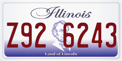 IL license plate Z926243