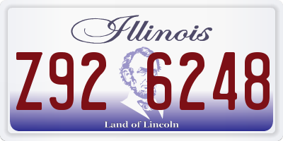 IL license plate Z926248