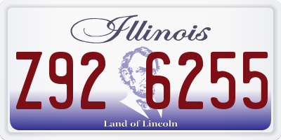 IL license plate Z926255