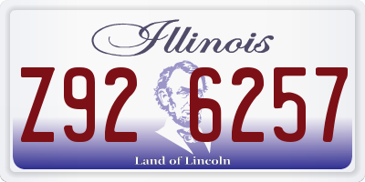 IL license plate Z926257