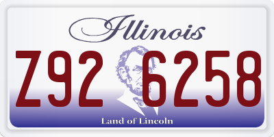 IL license plate Z926258
