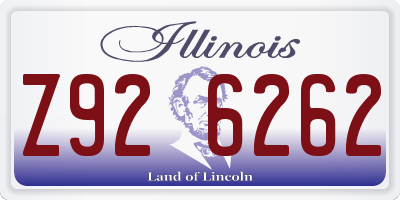 IL license plate Z926262