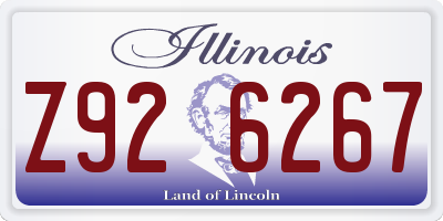 IL license plate Z926267
