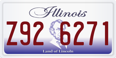 IL license plate Z926271