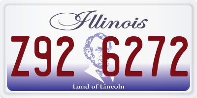IL license plate Z926272