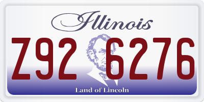 IL license plate Z926276