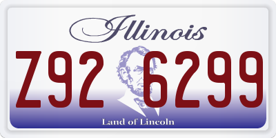 IL license plate Z926299