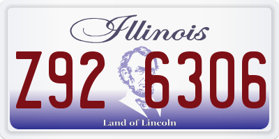 IL license plate Z926306