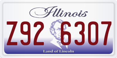 IL license plate Z926307