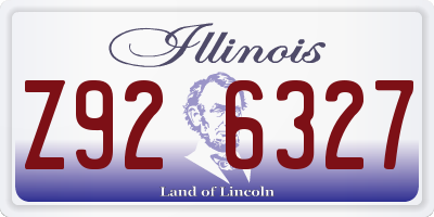 IL license plate Z926327