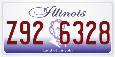 IL license plate Z926328