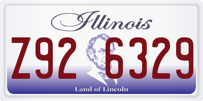IL license plate Z926329