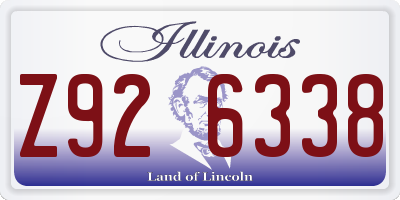 IL license plate Z926338