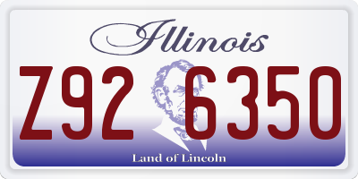 IL license plate Z926350