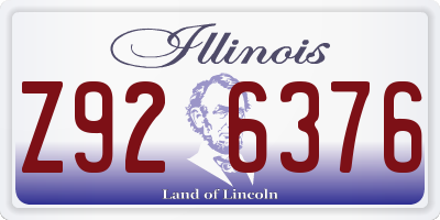 IL license plate Z926376