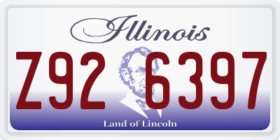 IL license plate Z926397