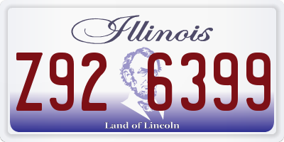 IL license plate Z926399