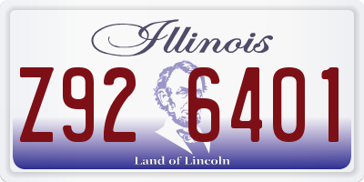 IL license plate Z926401