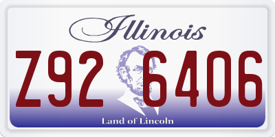 IL license plate Z926406