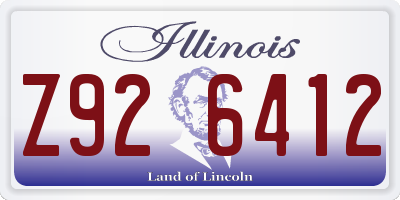 IL license plate Z926412