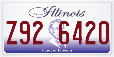 IL license plate Z926420