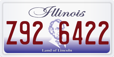 IL license plate Z926422