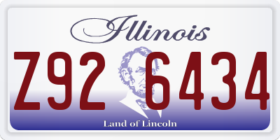 IL license plate Z926434