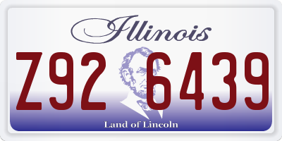 IL license plate Z926439