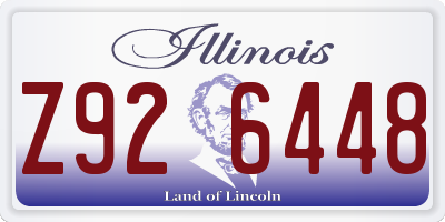 IL license plate Z926448