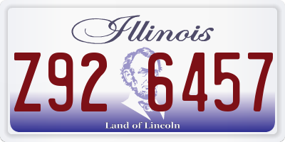 IL license plate Z926457
