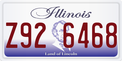 IL license plate Z926468